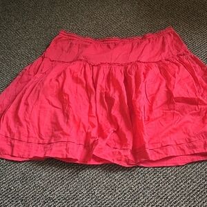 GAP A-Line Red Cotton Midi Skirt💫